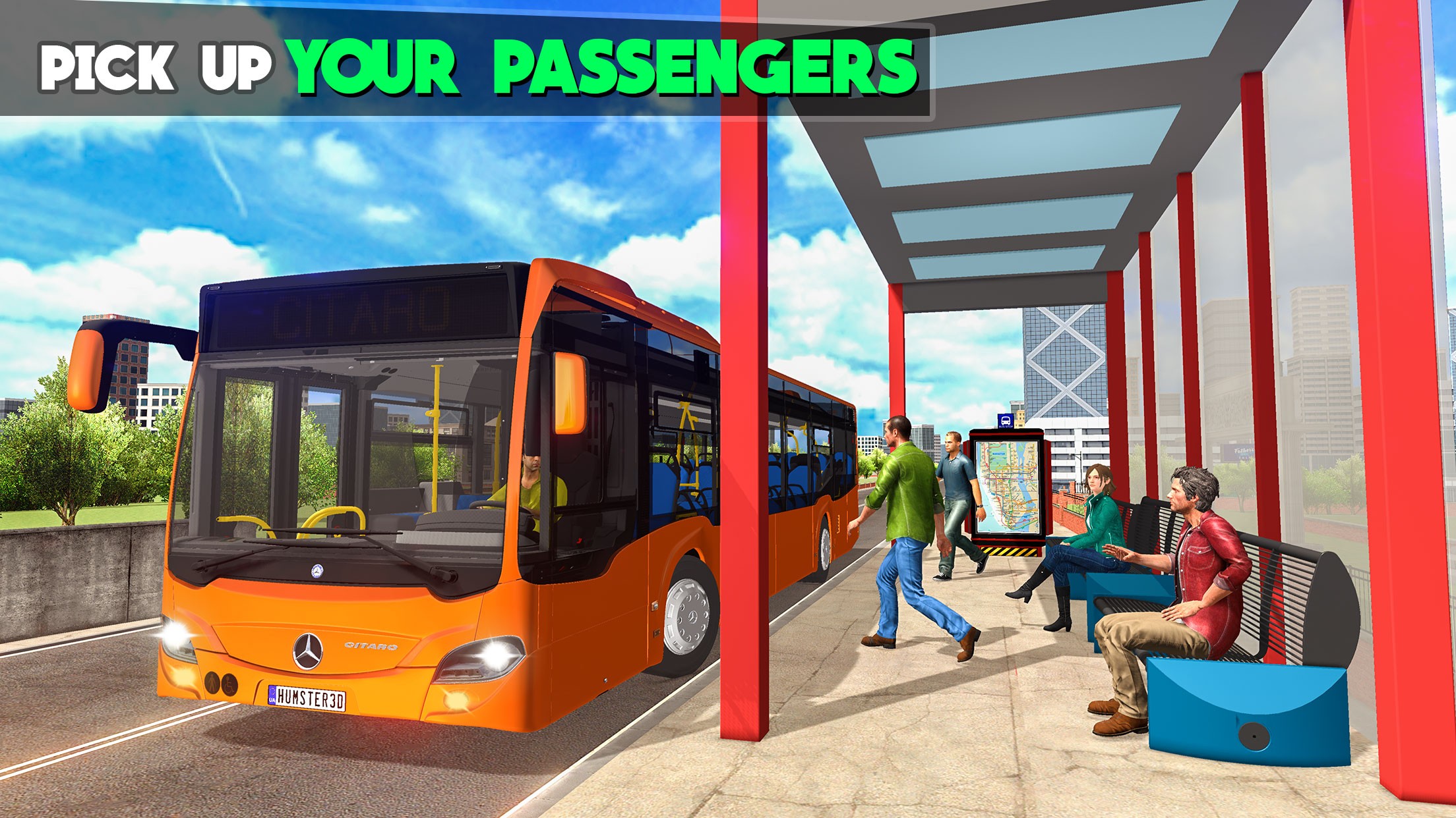 City Bus Parking 20 Bus Games with Drive n Racing