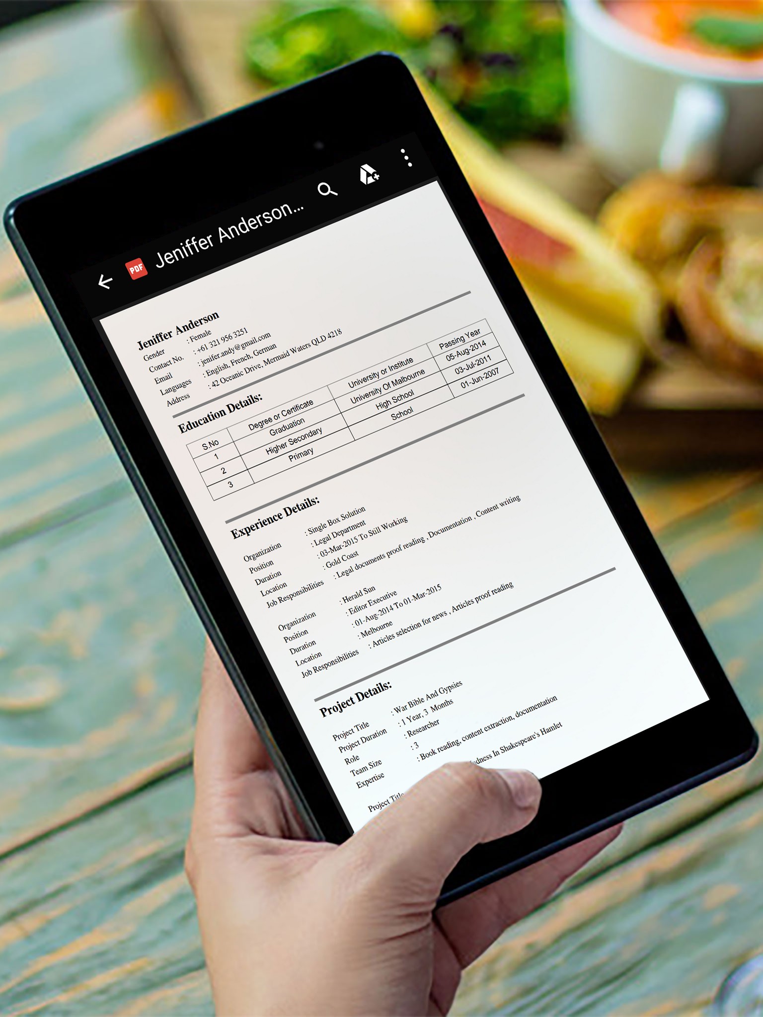 Easy Resume Builder App