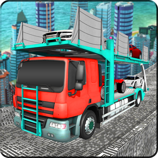 Multi Car Transporter Truck Vertical Ramp Sim