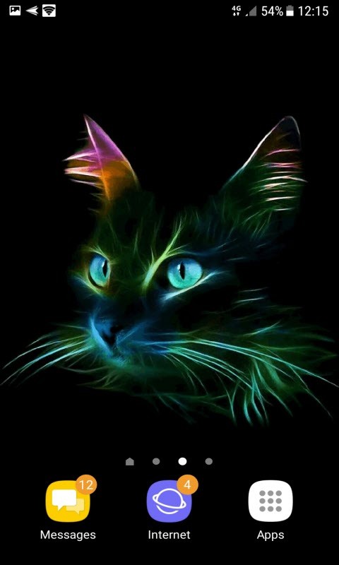 Neon Cat Live Wallpaper