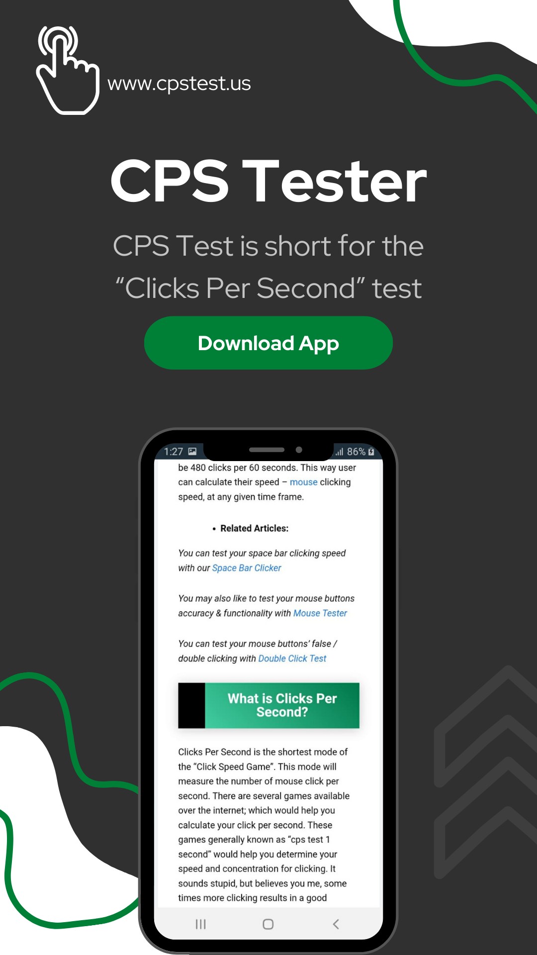 CPS Test/ CPS Tester - Check Clicks Per Second