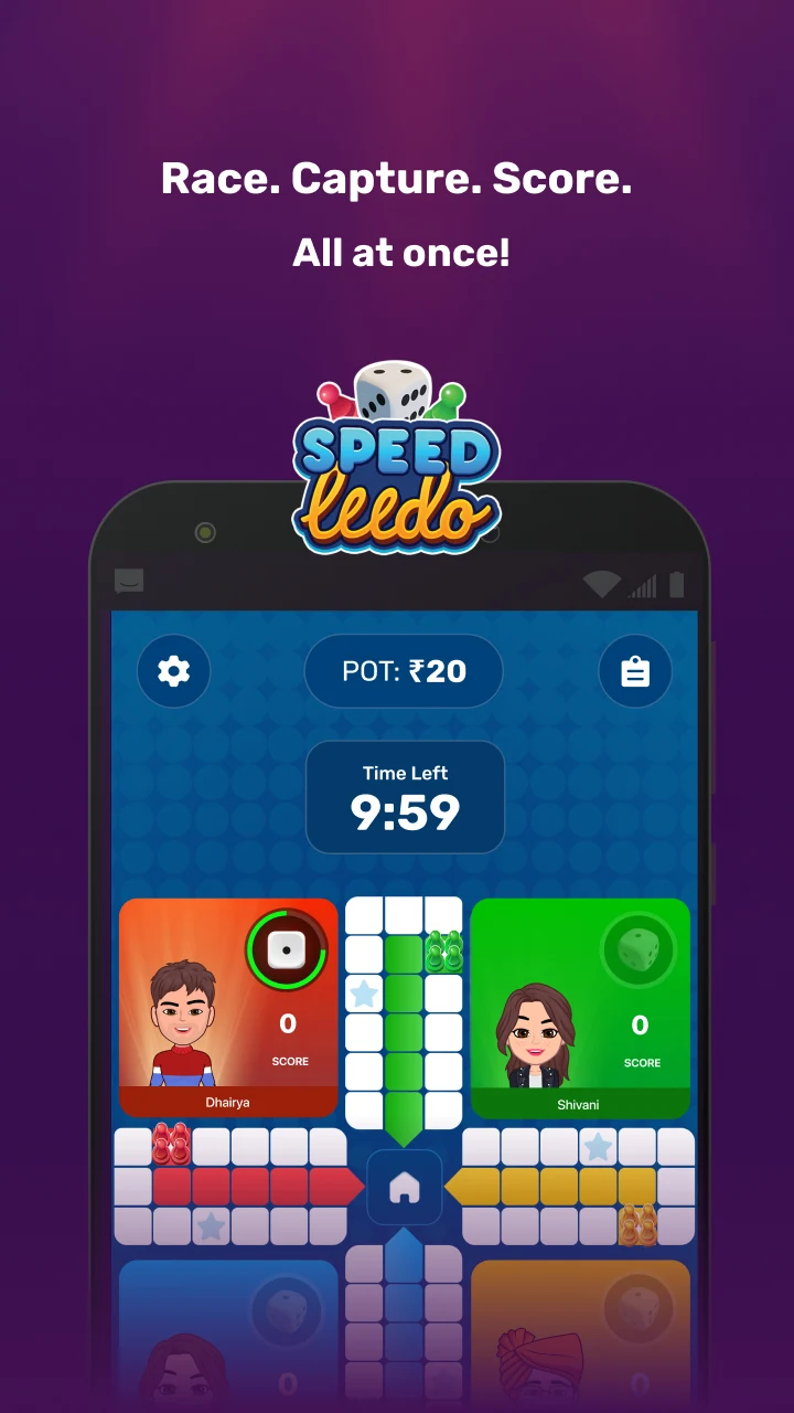 Rush: Play Ludo, Carrom & Quiz