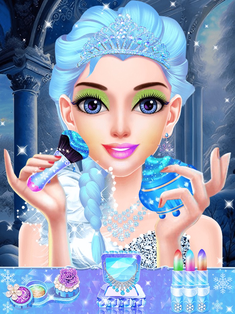 Ice Queen Makeup & Dress Up